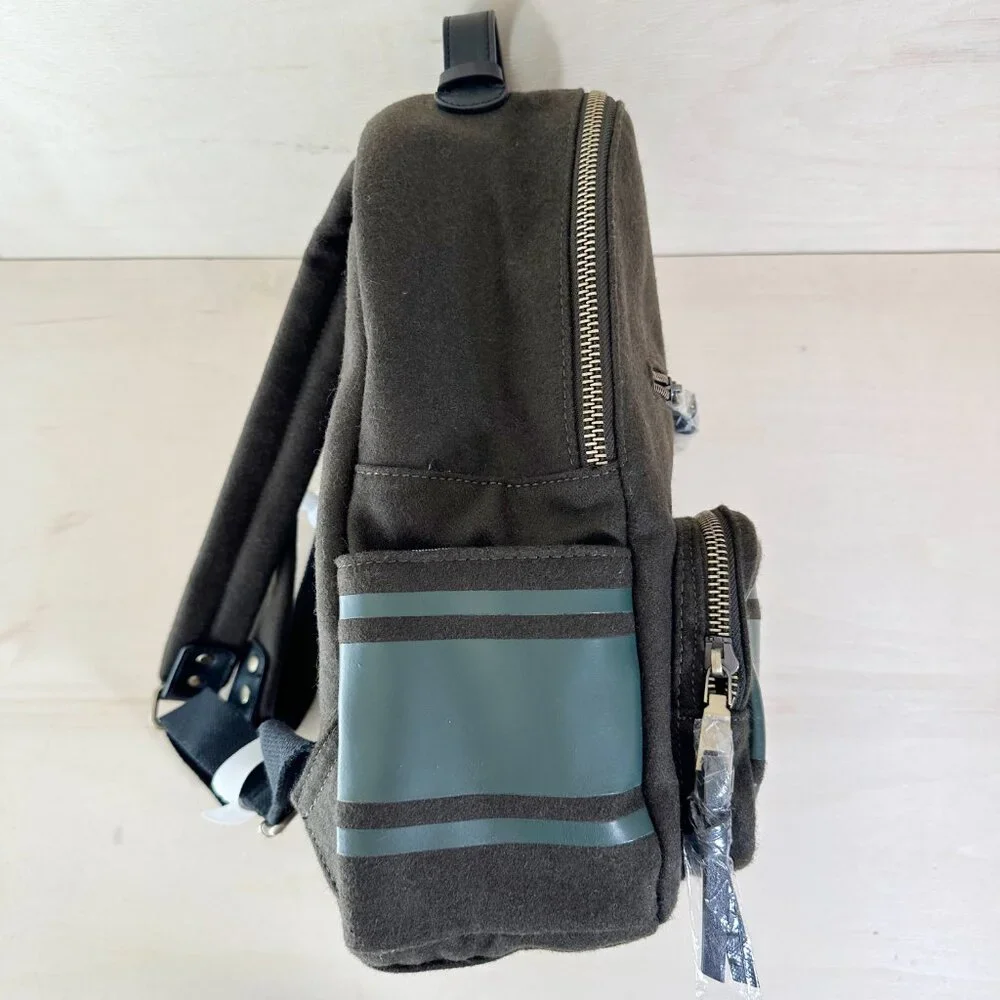NWT Porter + Bond Otis Wool Backpack Olive Drab Green Men's Back to‎ School
